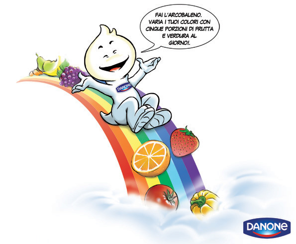Personaggio ideato per Danone